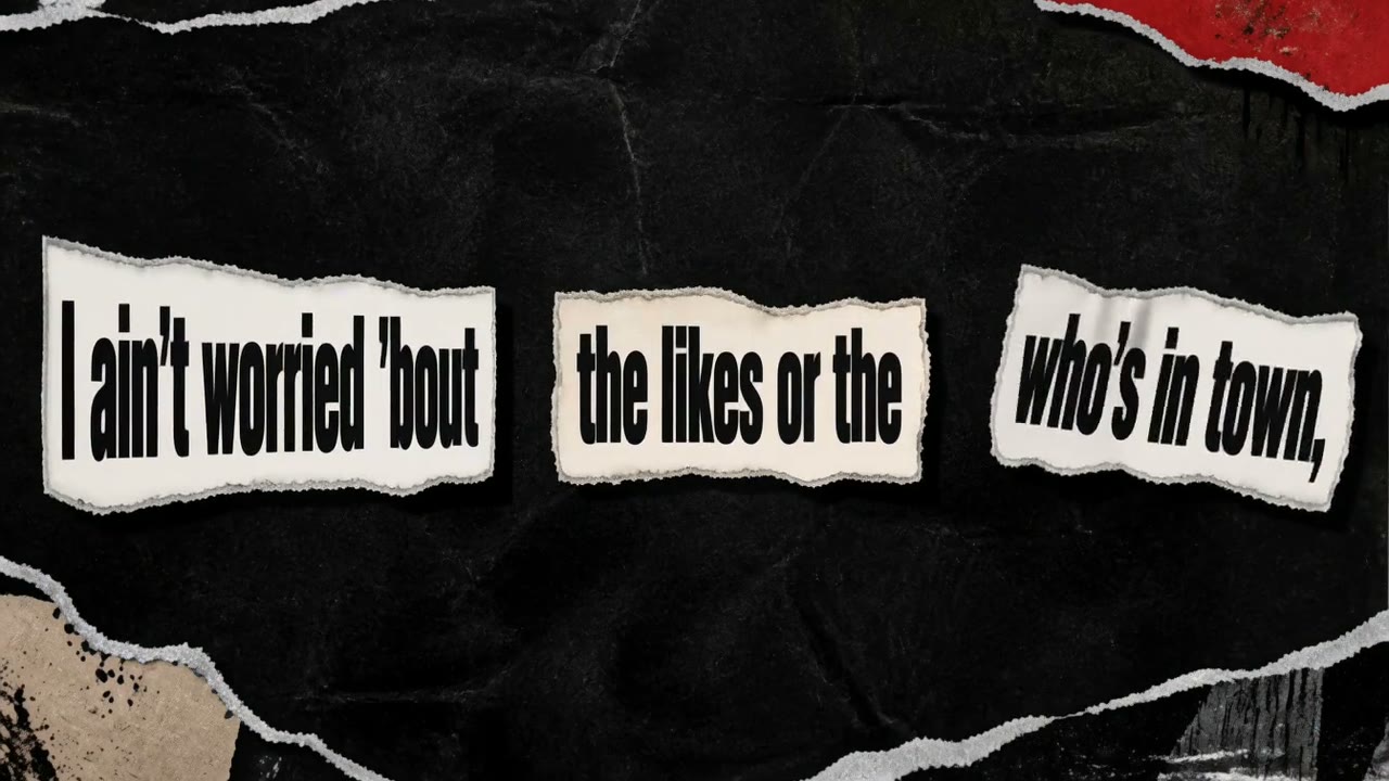 Chasing Dreams animated lyrics-only music video still