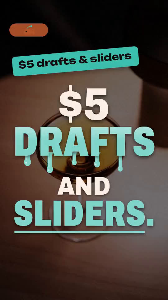 Happy hour promo video template, an example