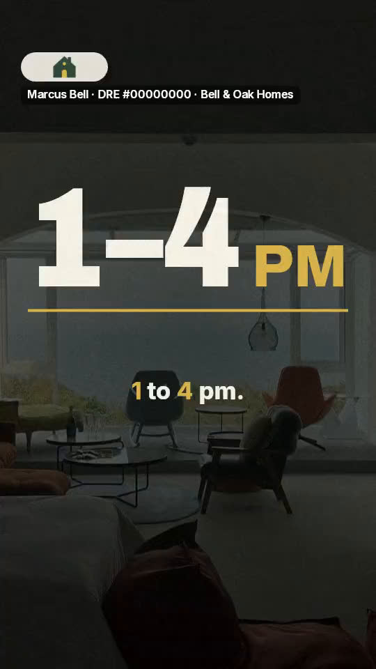Open house promo video template, an example